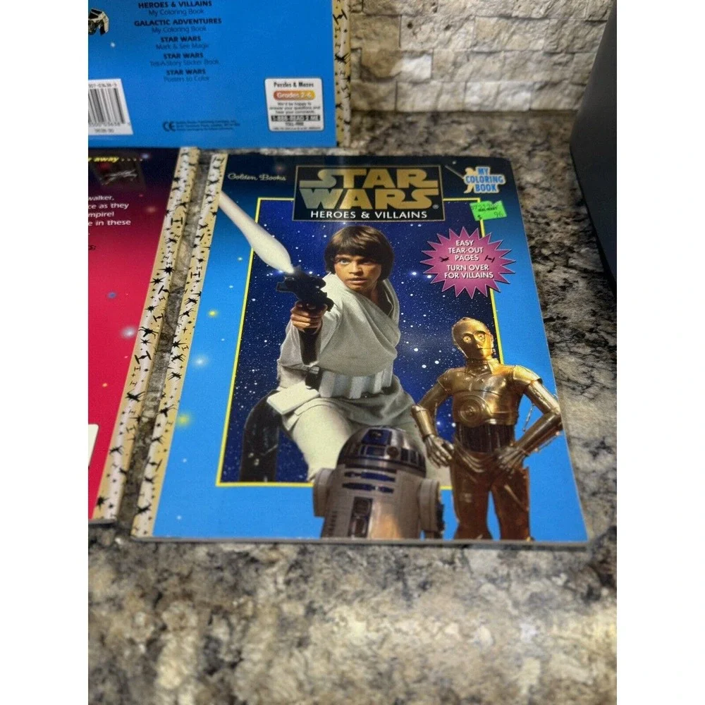 Vintage‎ Star Wars Activity And Coloring Books Lot 1997 Lot Of 3 Unused Books